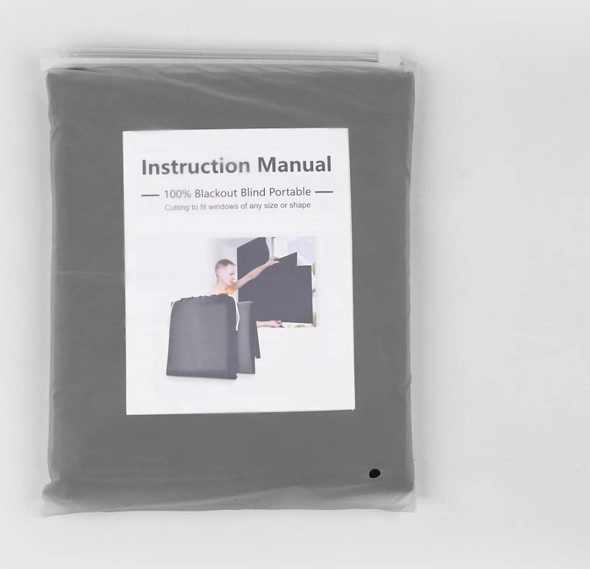 Portable blackout blind 300x145cm - Custom cut - Blackout material - Rod on window - Blackout curtains for bedroom - Nursery - Loft - Travel - Camper - Car blackout blind suction cups
