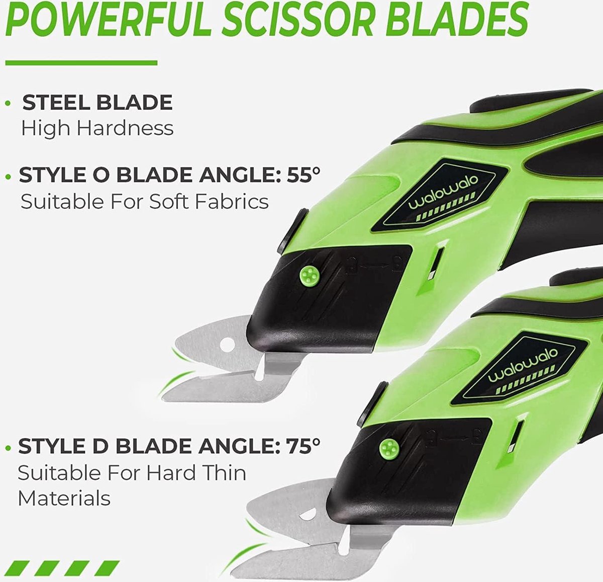 Cordless Rotary Cutter - Electric Fabric Scissors Multicutter for Leather and Cotton - Fast Charging 4V Universal Cutter