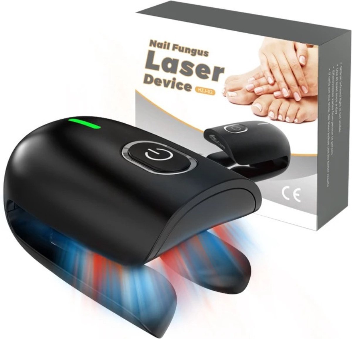 Schimmelnagel Behandeling - Kalknagelbehandeling - 2-in-1 - Kalknagelproducten - Laser - Zwart