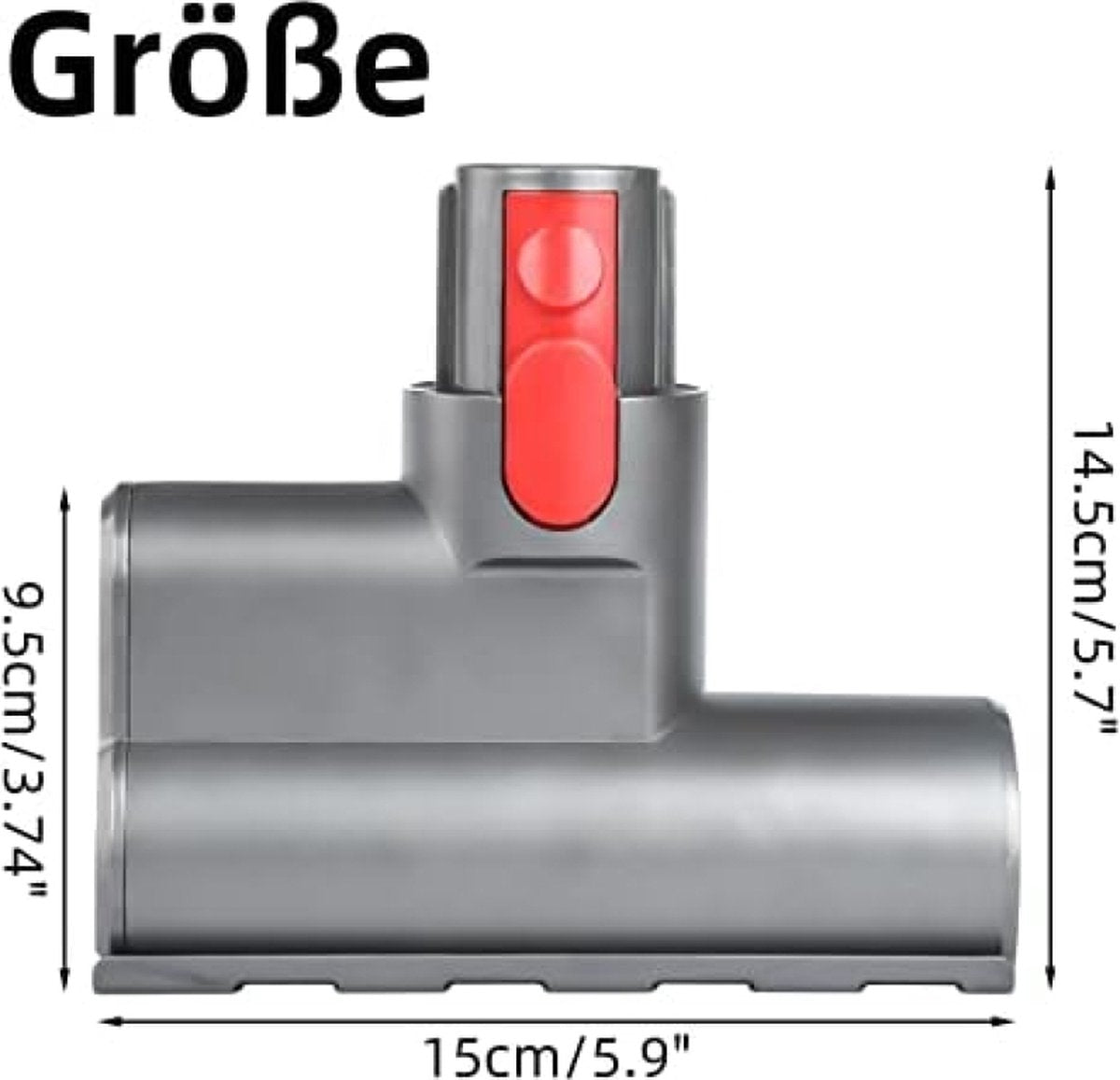 Mini-turbinemondstuk voor Dyson V7/V8/V10/V11/V15 stofzuiger, Quick Release borstelrol voor bank, autostoel, stoel, verwijdert mijten en allergenen
