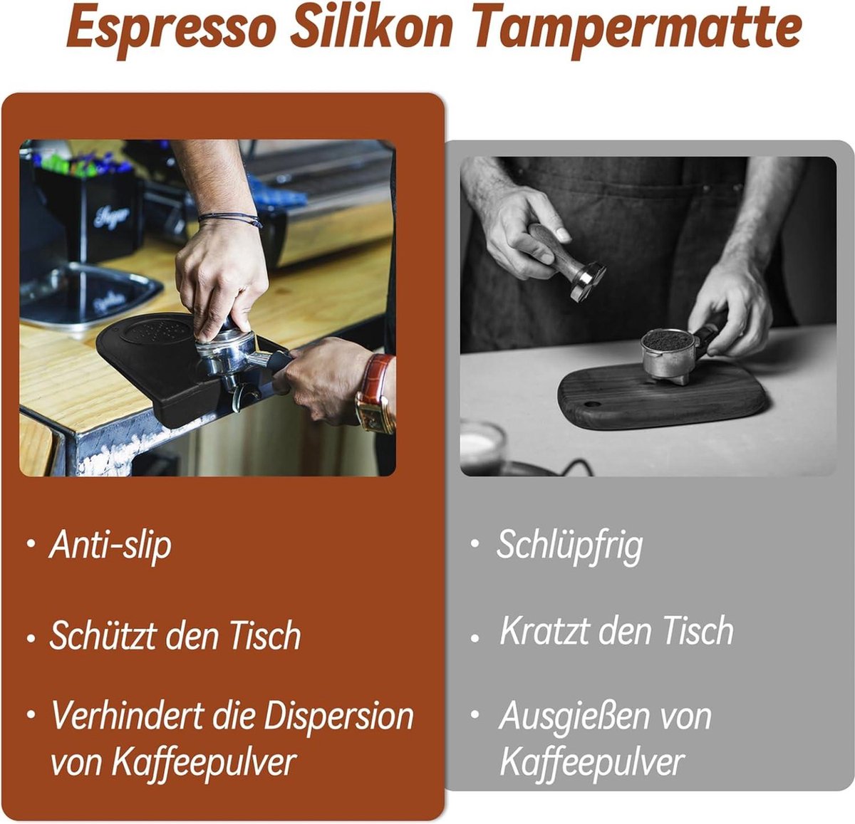 Tamper set - 5 accessoires voor koffie tampen inclusief tamper - 51 mm naalden - WDT Tool - reservenaalden - doseerring - 51 mm tampmat - barista's beginners experts
