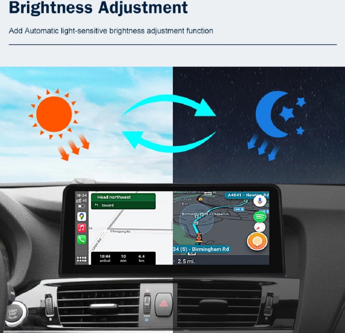 Auto Radio en Multimedia Scherm - CarPlay - Geschikt voor BMW 1/2 Serie (2004-2016)