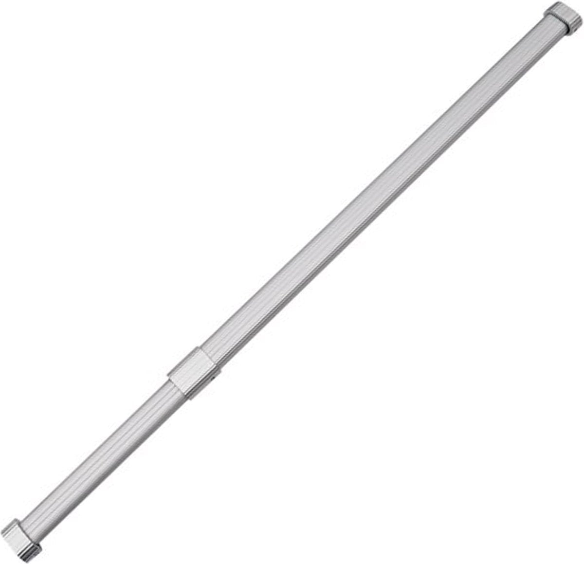 Milano Luxe Kledingroede Verstelbaar – 59 tot 95 cm – Uittrekbare Kledingstang – Garderobestang – Kledingstang om te boren – Stevig Aluminium – Zilver