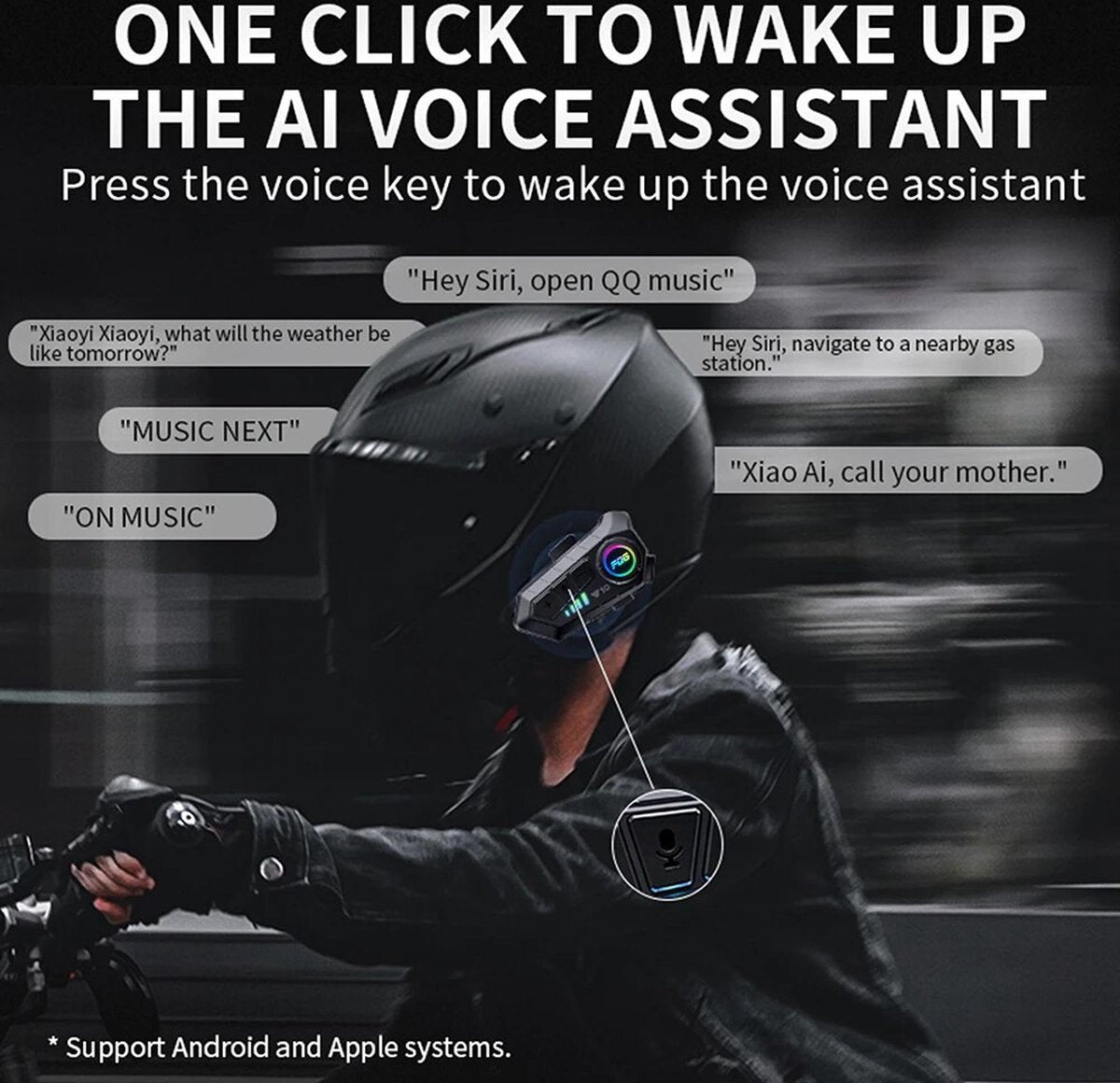 Motorhelm Headset - Helm Headset - Bluetooth Headset - Draadloze Oortelefoon - Waterdicht - Twee stuks