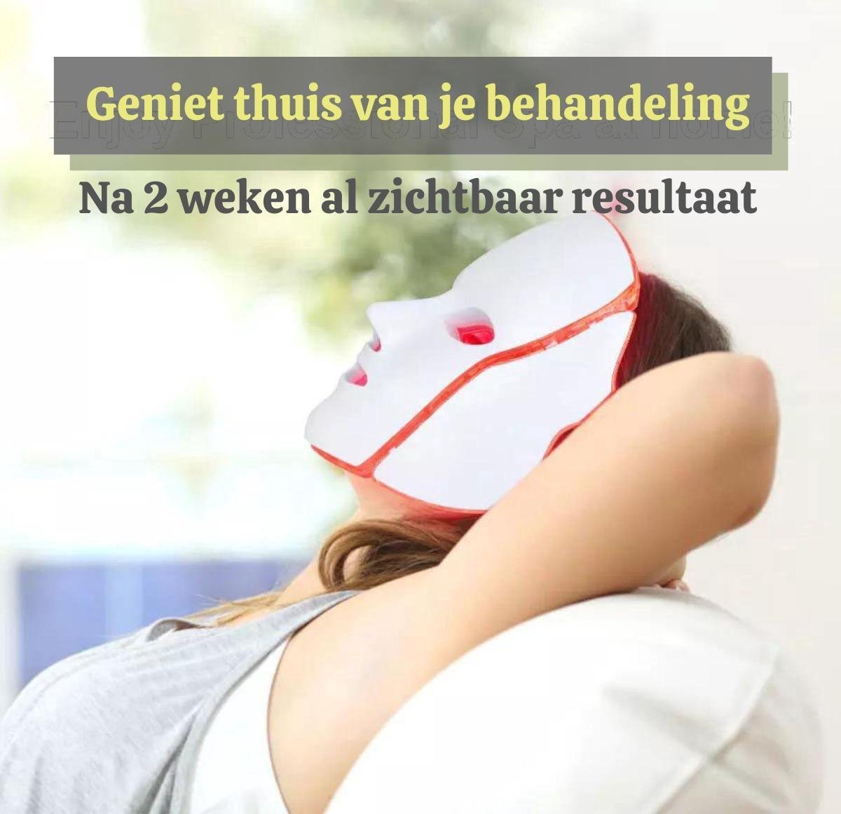 VENEUX® Led masker – lichttherapie – gezichtsmasker led – acneverzorging – anti-aging apparaat – huidverzorging - 7 kleuren – FDA - CE – 2020