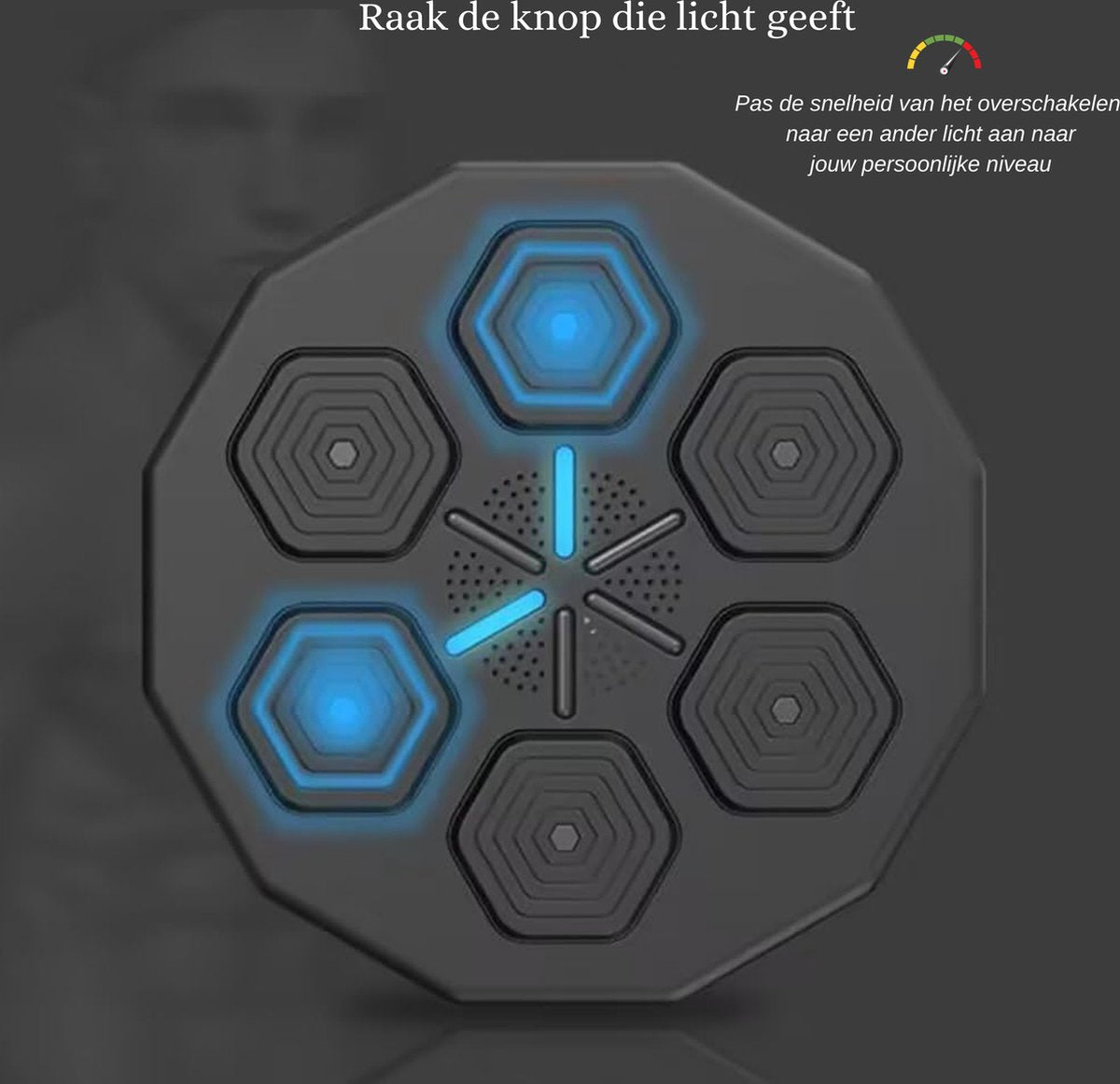 Smart Music Boxing Machine - Intelligente Bokszak - Verbinding met Bluetooth - Digitale Boksmachine met Muziek - Boksbal - Boxmachine - Training op Niveau - Boxing - Fitness