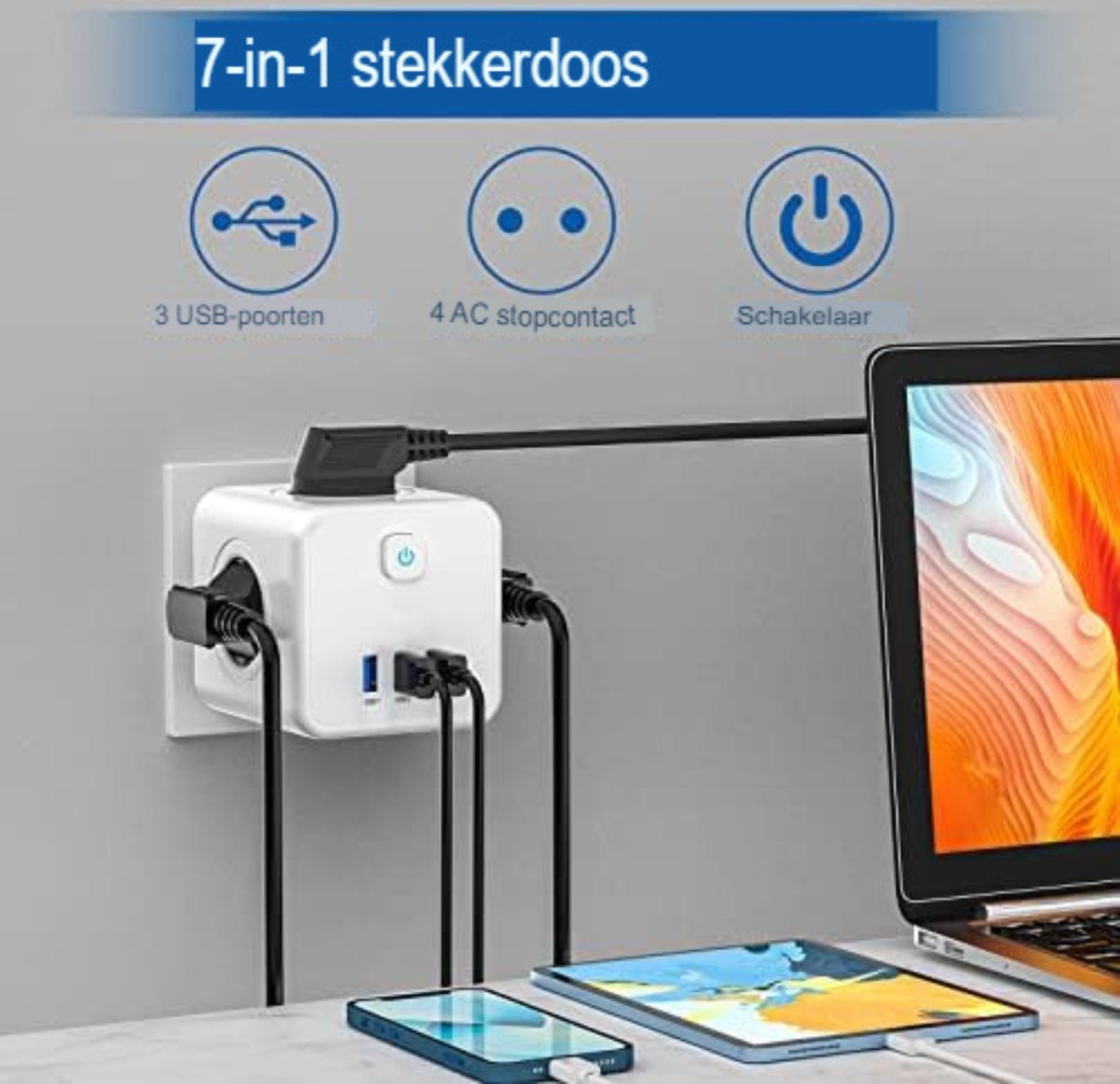 Reisstekker Type M - Universele Wereldstekker