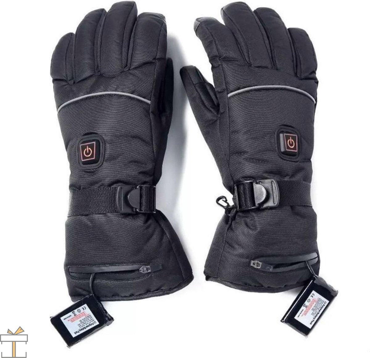 Happyment® Heated gloves - Rechargeable - Unisex - Electric heating - Motorcycle gloves - Size M/L - Battery 4000mAh
