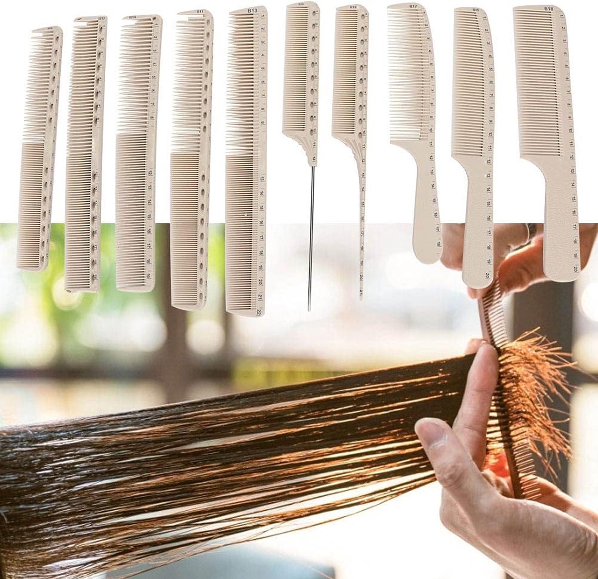 Comb set -Professional Styling Comb Set, 10Pcs