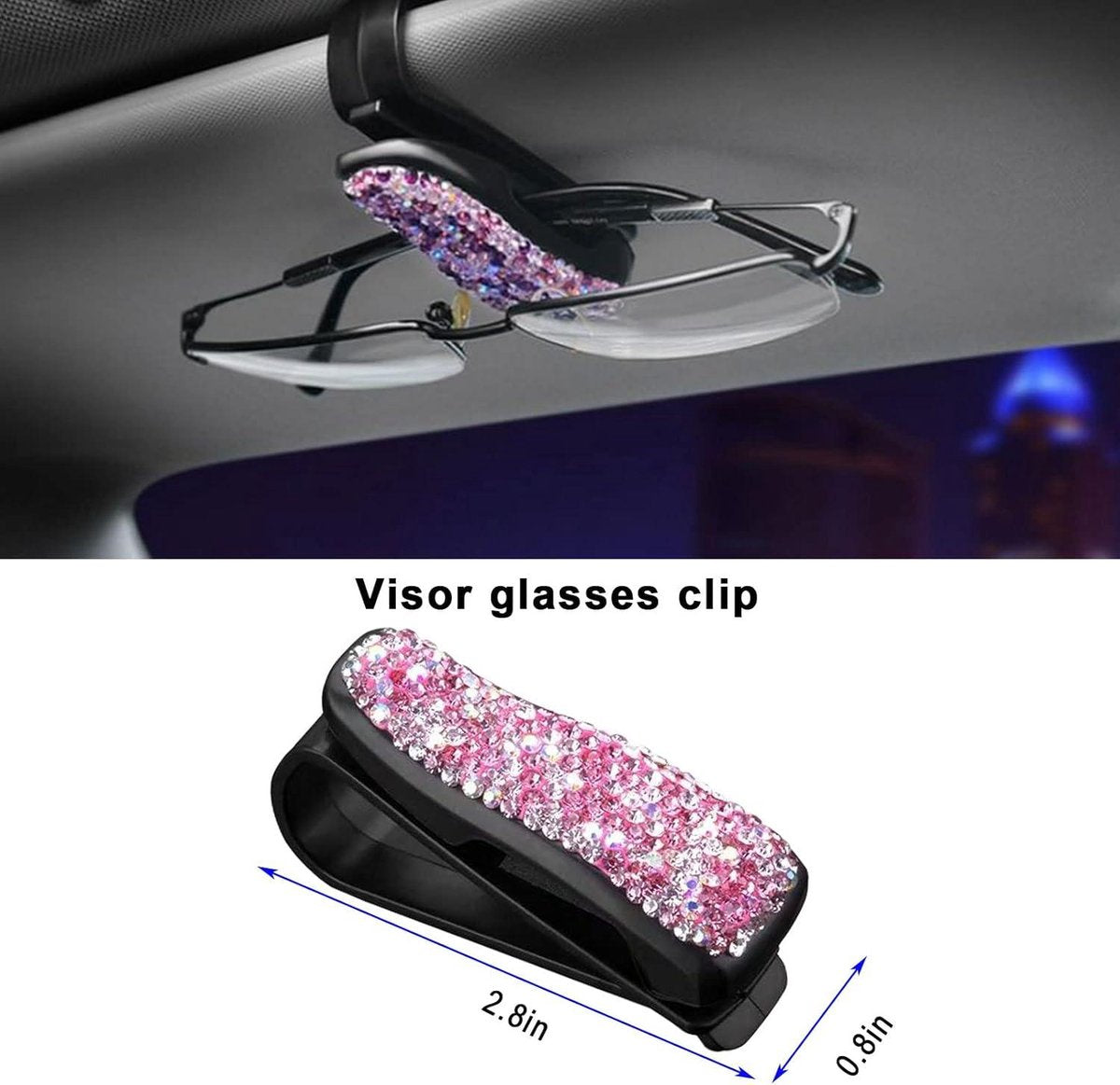 Bling Auto-accessoires Interieur - 20 Stuks voor Vrouwen - Glitter Telefoonhouder - Ontstekingsring - Autohaak Auto Accessoires