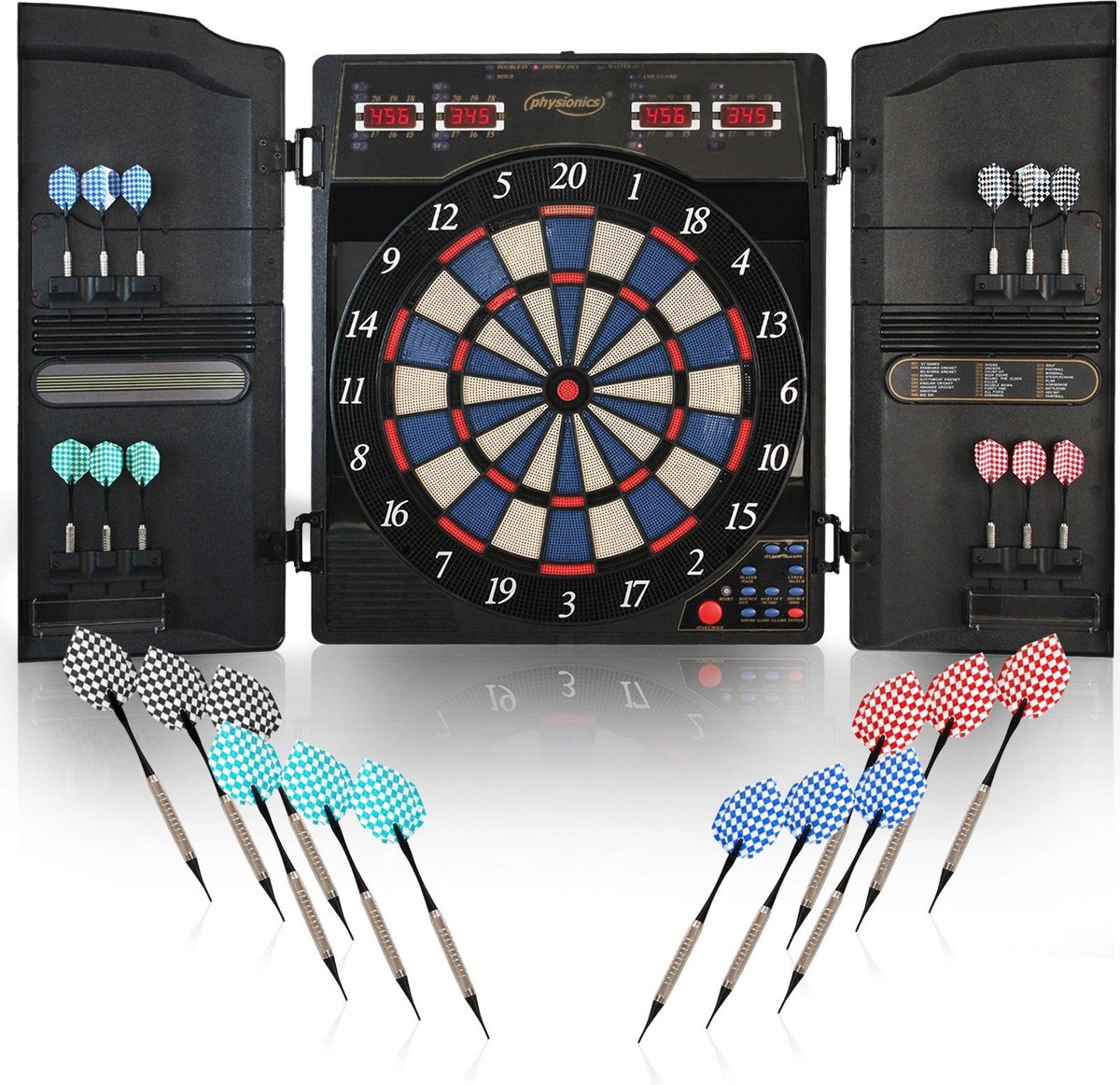 Electronic dartboard - 100 game variations - Incl 12 darts