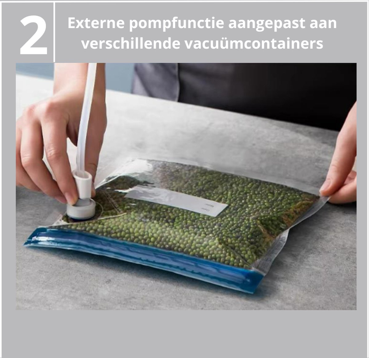Vacumeermachine - Vacuüm Sealer - Foodsaver - Vacuümmachine met Slangaansluiting - Inclusief Vacuümzakken