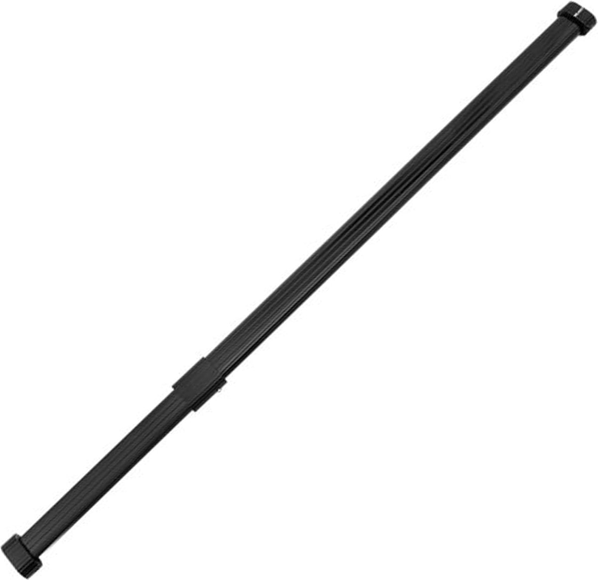 Milano Luxurious Clothes Rail Adjustable – 85 to 150 cm – Extendable Wardrobe Rail – Wardrobe Bar – Drill-Mount Clothes Rail – Sturdy Aluminium – Black