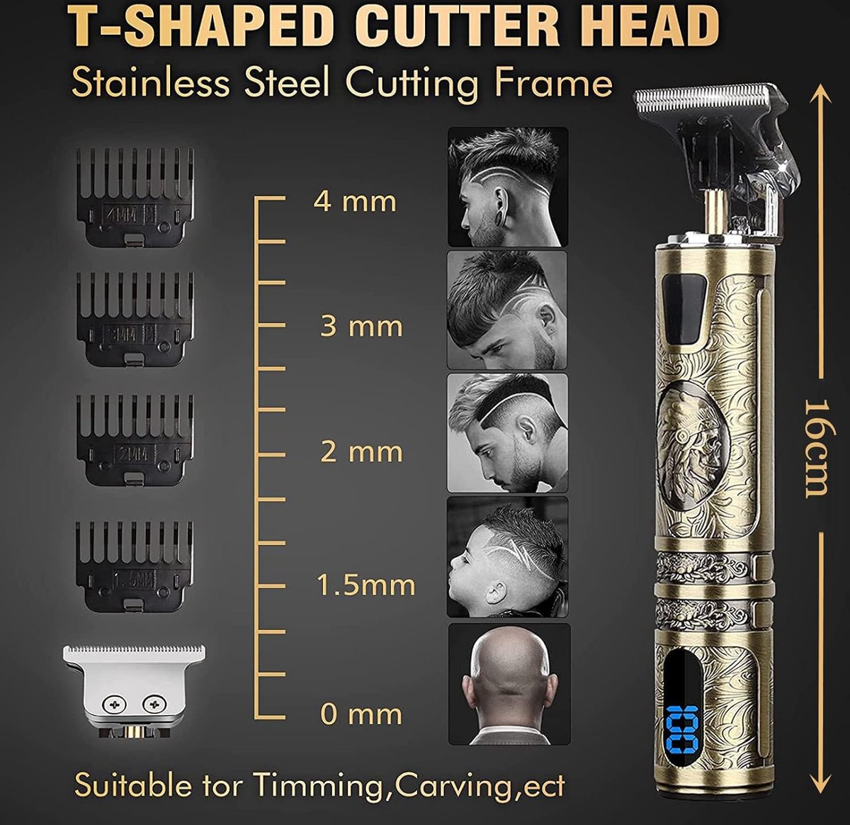 ShopGlobe - Baardtrimmer - Bodygroomer - Tondeuse - Baardtrimmer Mannen