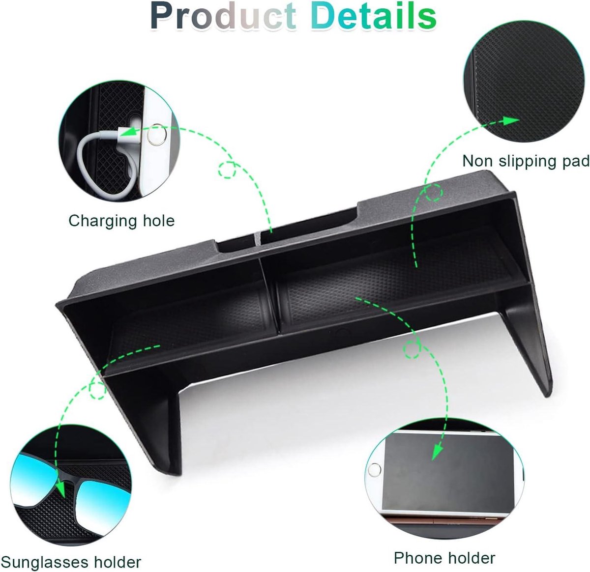 Opbergvak middenconsole - Auto-accessoires organizer voor VW Golf Mk8 8 - Origineel opbergdoos auto accessoires