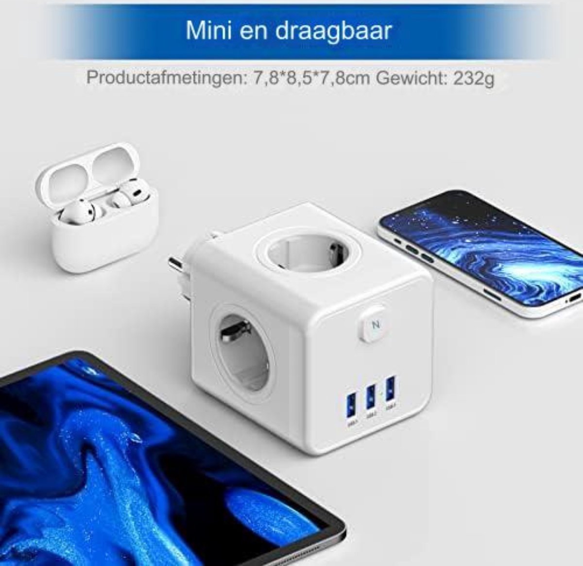 Reisstekker Type M - Universele Wereldstekker