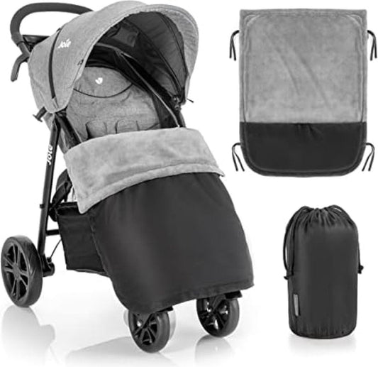 Luxe Kinderwagendeken - Alternatief voor Voetenzak - Universeel voor Wandelwagen, Kinderwagen en Buggy - Waterafstotende 4-seizoenen Fleece Deken - met Draagtas
