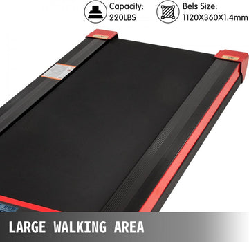 Loopbanden voor onder het bureau Werkende loopbanden voor hardlopen, Led-loopband voor thuis Hardlopen Machine met afstandsbediening, 1-6,0 km/u Snelheid Draagbare slanke loopband Oefening bin