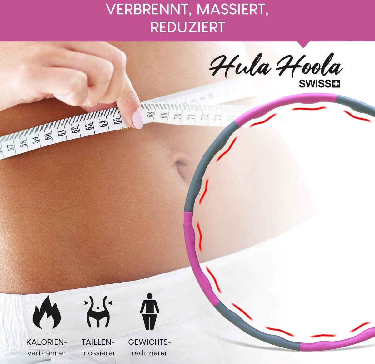 6-8-delige Afneembare Hoelahoep voor Fitnesstraining en Massage - Ideaal voor Gewichtsverlies - Voor Volwassenen en Kinderen