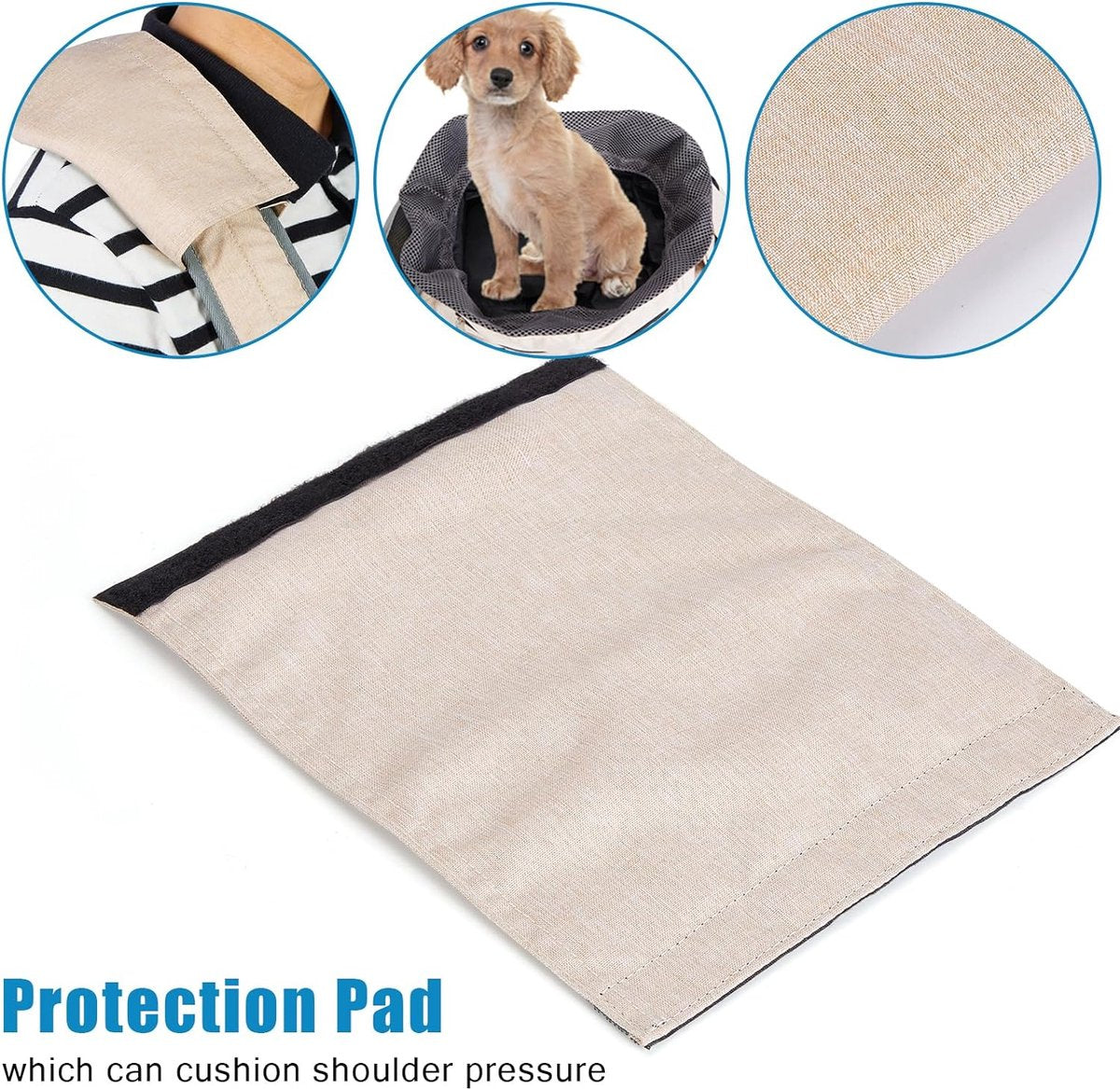 Dog carrier bag, large dog bag up to 11 kg, dog sling carrier, reversible and hands-free dog bag with adjustable strap and shoulder pads for outdoor use