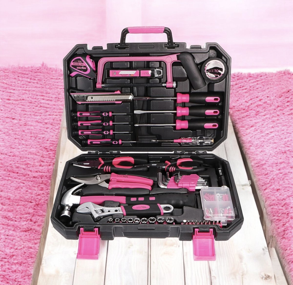 Toolbox In Case - Complete Toolbox - Pink