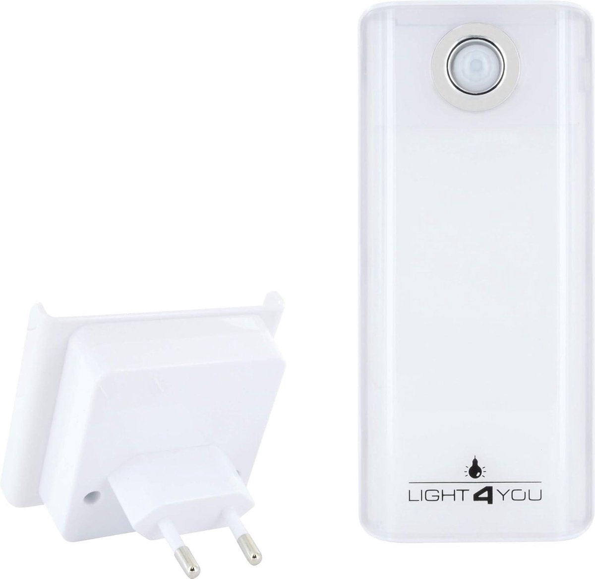 LED Nachtlampje 4-in-1 Multifunctionele Lamp - Stopcontactlamp - Noodlamp Zaklamp - Bewegingssensor Oplaadbaar - Inductie Oplaadfunctie