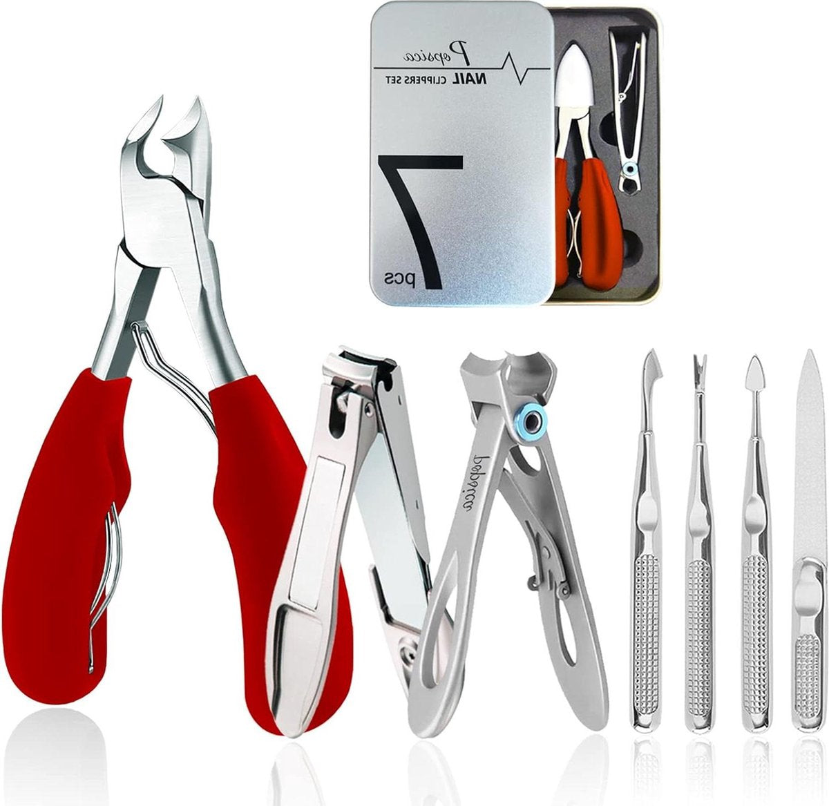 Heavy Duty Nagelknipper - Teennagelknipper voor Ingegroeide Nagels Mannen - Volwassenen - Ouderen (Modern 9)