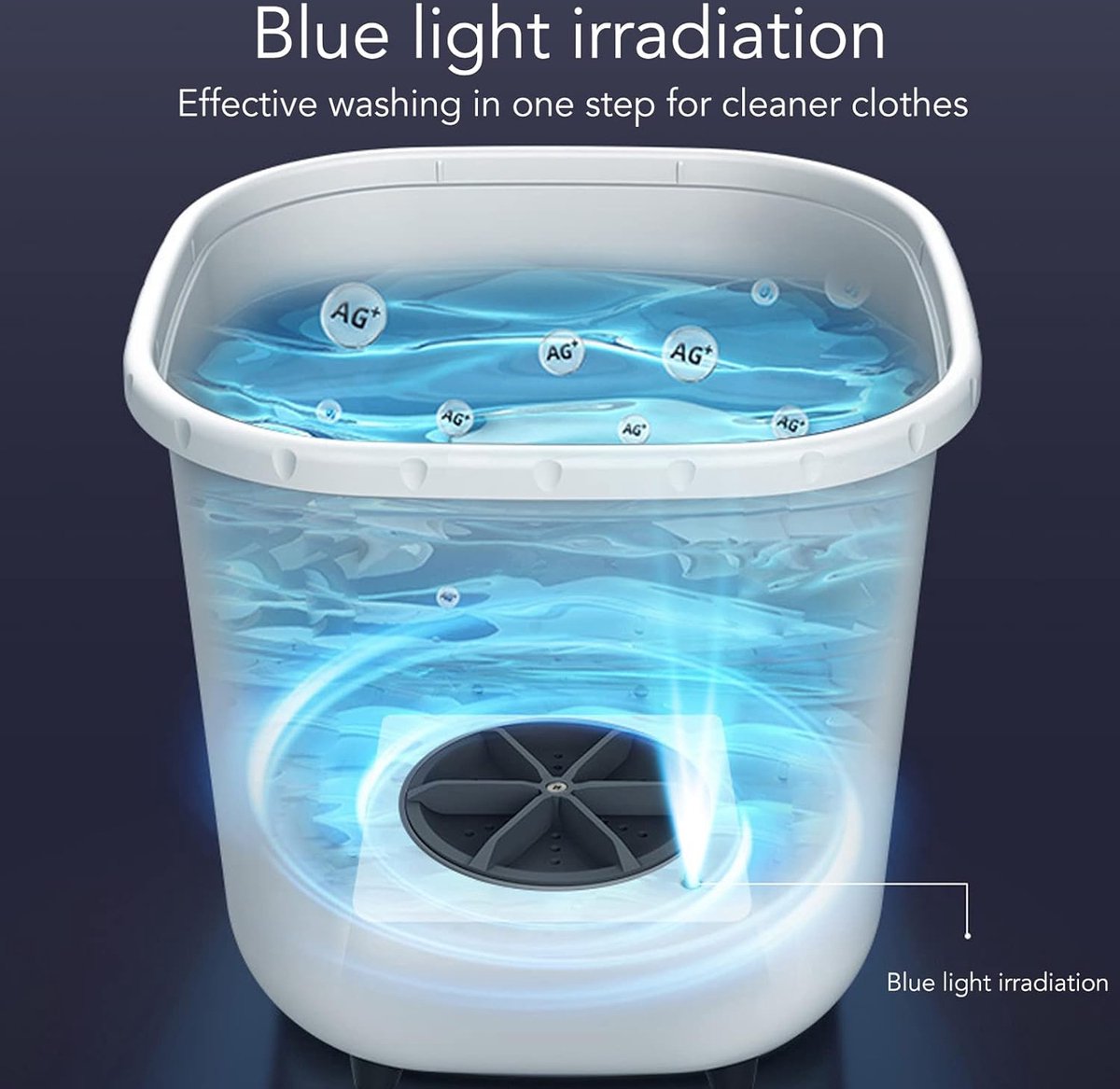 Elysium - Kleine Wasmachine - Draagbare Wasmachine - Mini Wasmachine Met Centrifuge - Mini wasmachine