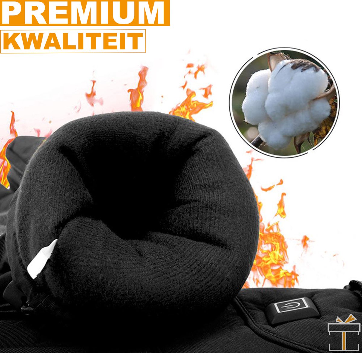 Happyment® Heated gloves - Rechargeable - Unisex - Electric heating - Motorcycle gloves - Size M/L - Battery 4000mAh