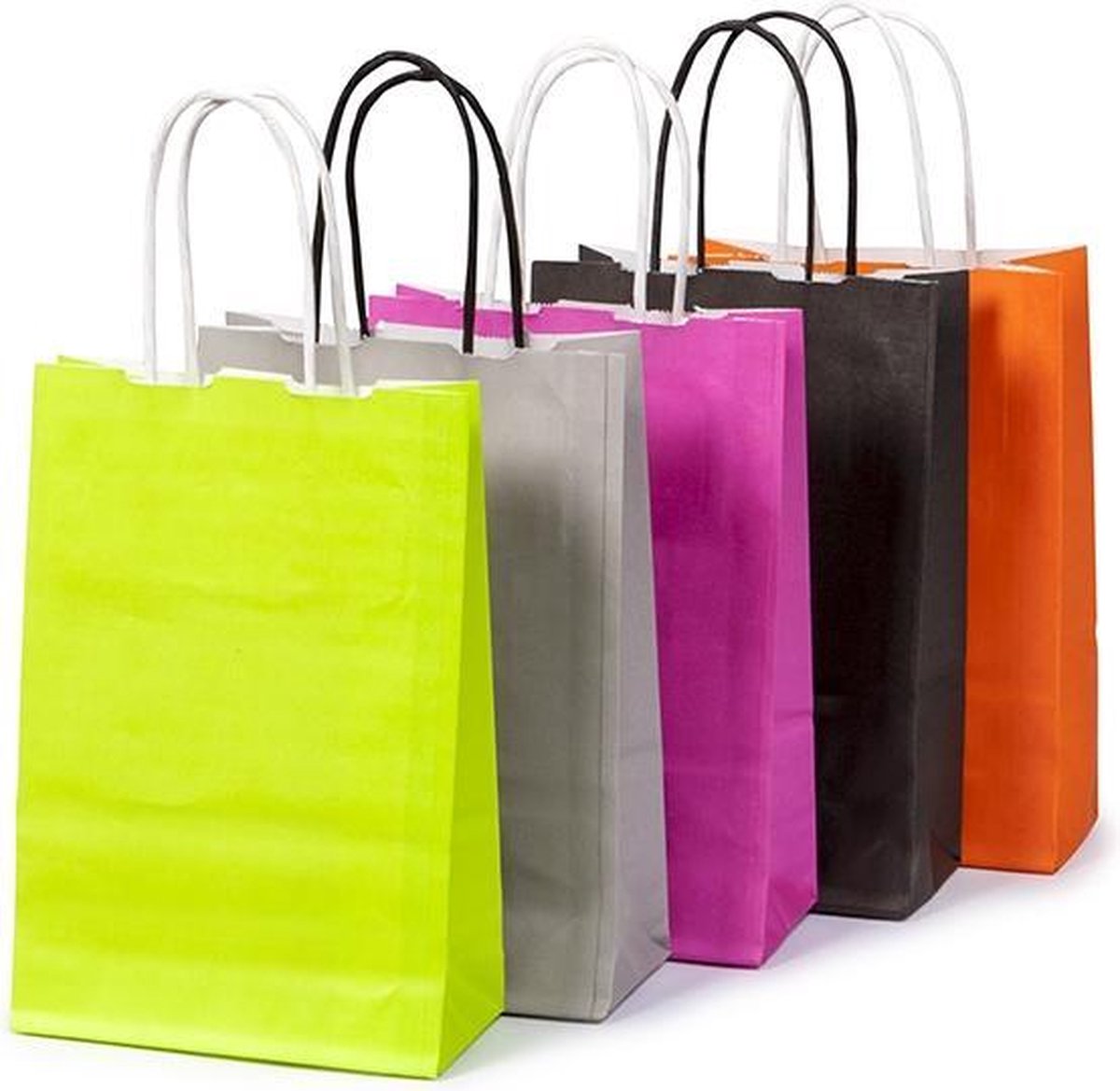 Paper bags - Carrier bags - 150mm x 215mm - Gift bags Black - 100 pcs