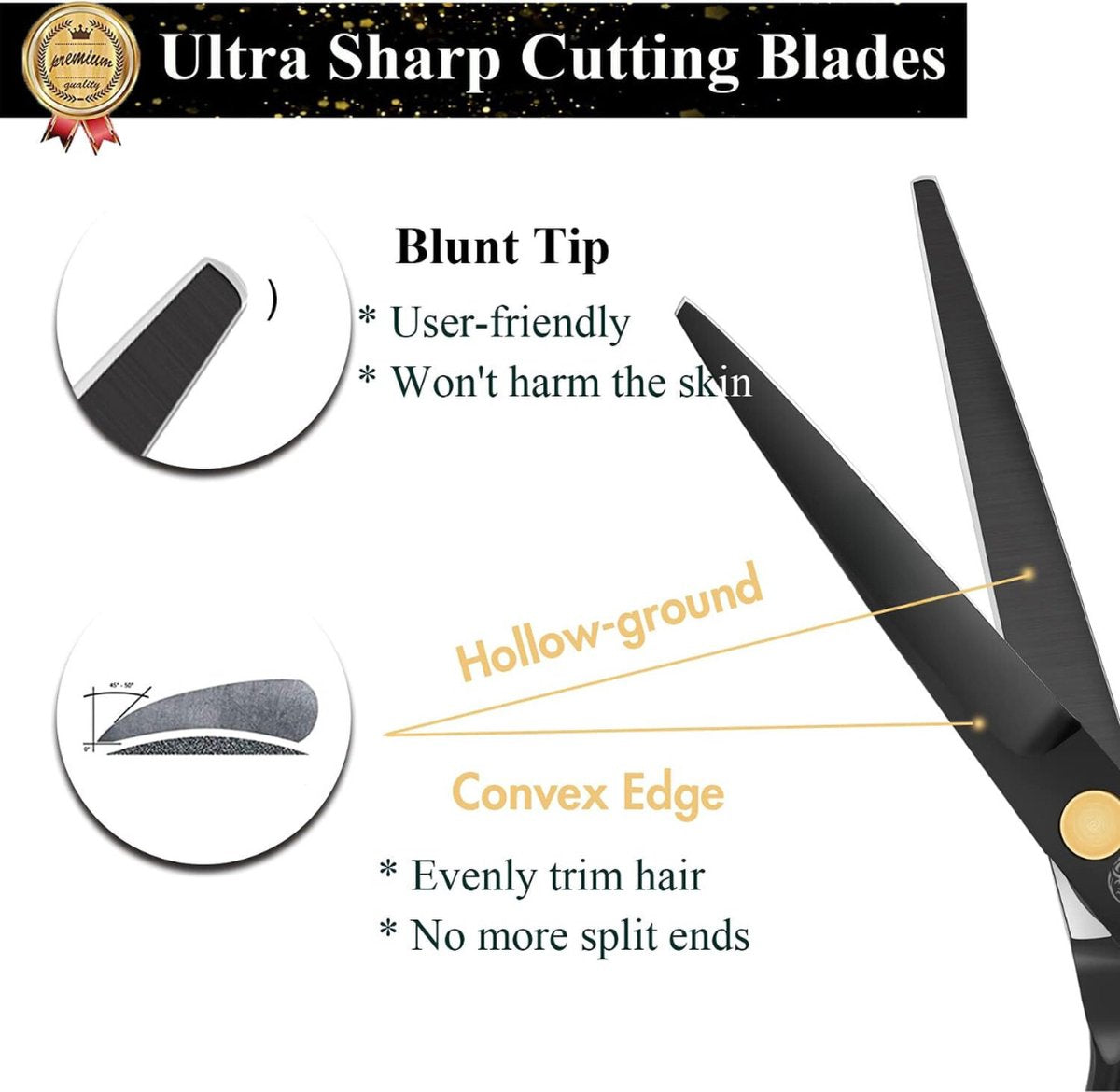 Hairdressing Set - Hair Scissors - Hairdressing Scissor Set - Hairdressing Cape - Complete Hairdressing Set