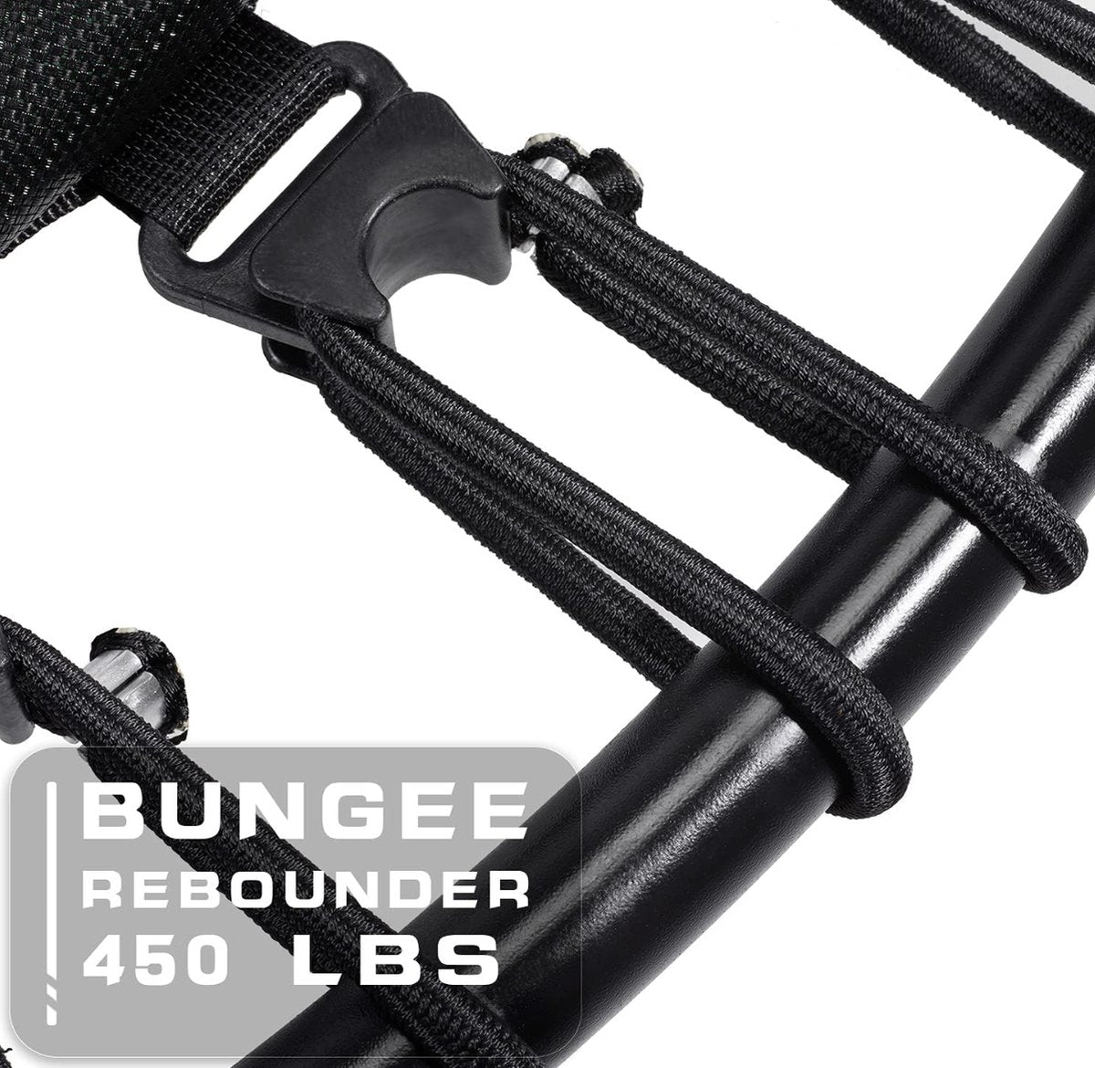 200 kg Rebounder trampoline incl. handrail voor volwassenen - Indoor workout fitness mini-trampoline - Stille en veilige trampoline voor binnen - Minitrampoline [100 cm] - Groen