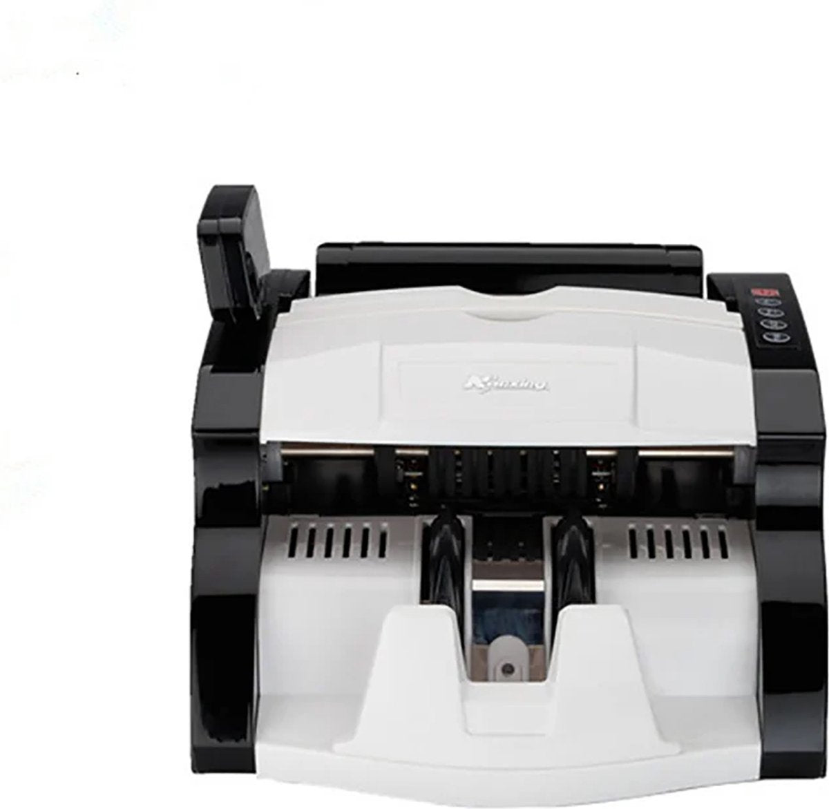 Money counting machine - up to 200 notes - 28x24.5x18.8cm - black white