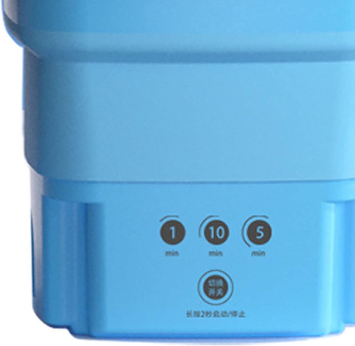 Mini Portable Foldable Washing Machine and Dryer Combo with Blue Light - Drain Basket Tube - Underwear - Socks - Baby Clothes - Travel - Camping - RV - Dorm - Apartment - Blue - Mini Washing Machine