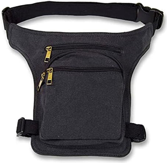Drop Leg Bag Thigh Bag with Zipper - Motorcycle, Hiking, Travel and Fishing Tackle Tactical Leg Pad Bag