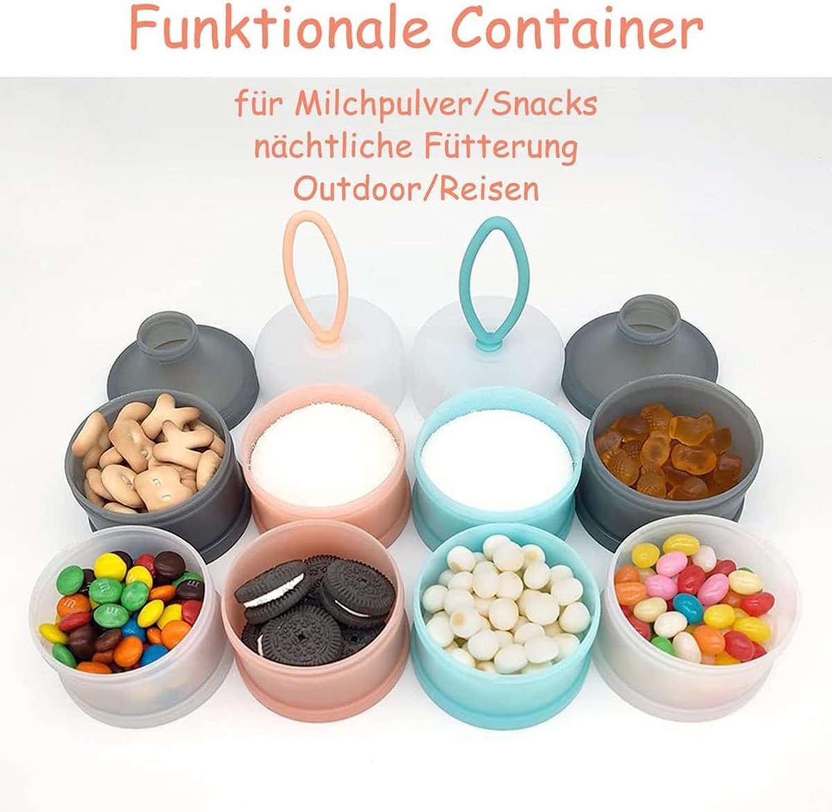 Melkpoeder doseerdoosjes - Melkpoeder toren - Melkpoeder - Bewaardoos - Container - Must have!