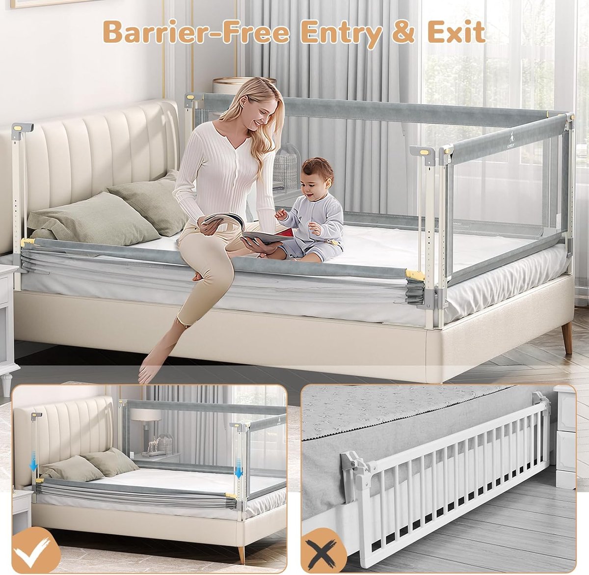 Bedhekje valbeveiliging, 140 cm bedbescherming voor kinderen, valbeveiliging bed [één zijde], slaapkameraccessoires voor jongens en meisjes (voor kinderen vanaf 0 - 10 jaar)