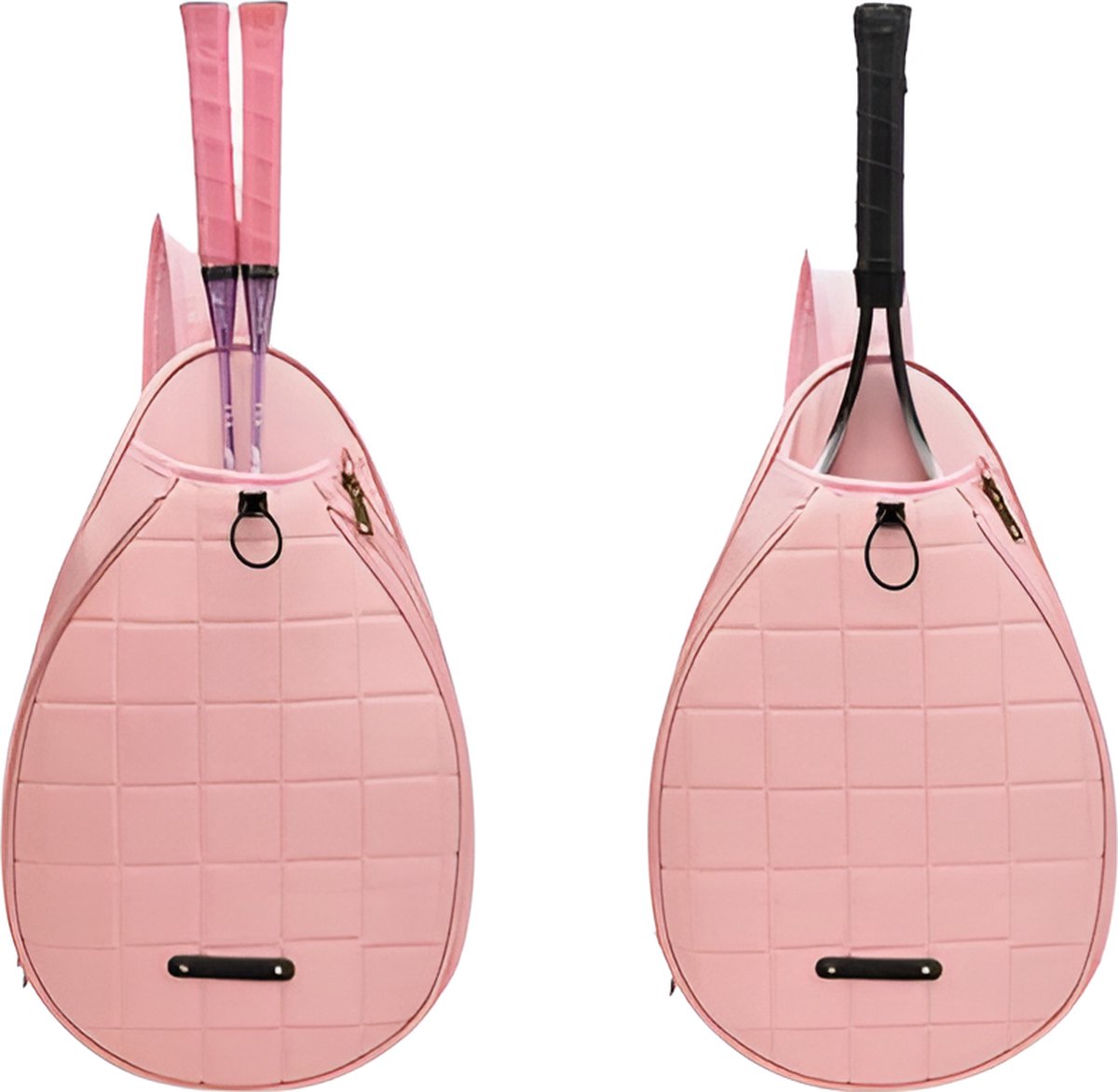 E-Shop4u - Tennistas - Tennisracket Schoudertas - Roze - Polyester - Squash - Tennis Rugzak - Badminton - Pickleball - Padel - Racketsporten - Duurzaam en Stijlvol