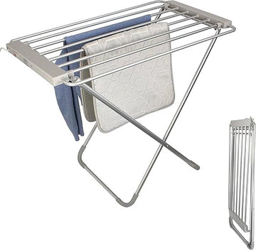 Elektrische Droogrek - Verwarm baar - Kledingrek - Handdoekhouder - Opvouwbaar Droogrek
