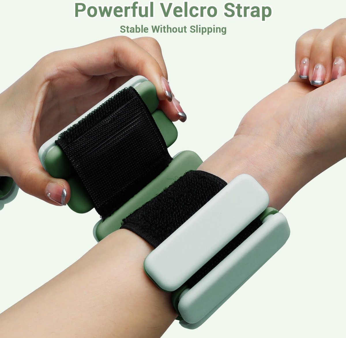 Portable weight cuffs - set of 2 (0.5 kg and 1 kg) - for men and women - ankle weights for yoga and aerobics. Gewichtsmanschetten