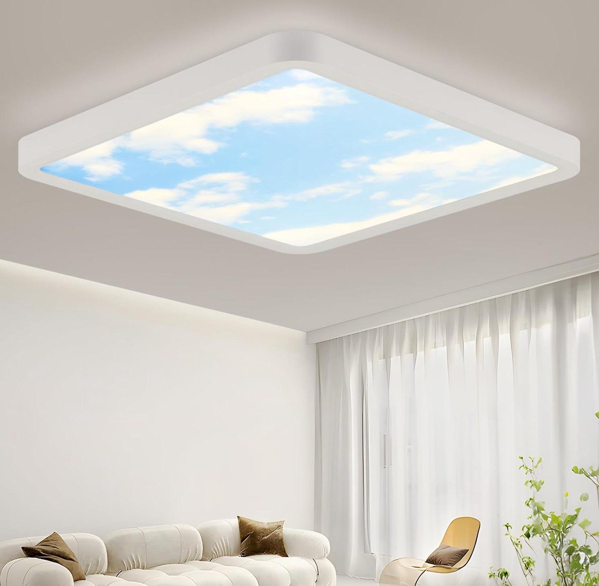 Bathroom Ceiling Light - Bathroom Lamp Ceiling LED Bedroom Lamp 23cm Children's Room - 4000K IP44 Square 23W Kitchen Hallway