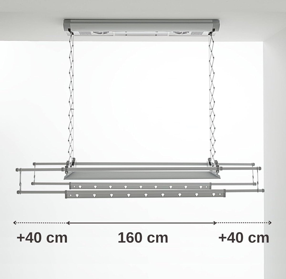 Foxydry Air Elektrisch muur- en plafonddroogrek met afstandsbediening - Ruimtebesparend en elektrisch (103)