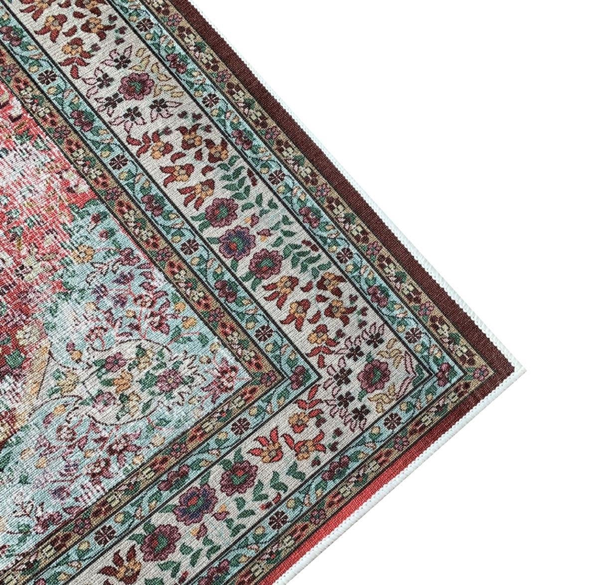 Vloerkleed vintage 200x300cm donkerrood Perzisch Oosters tapijt