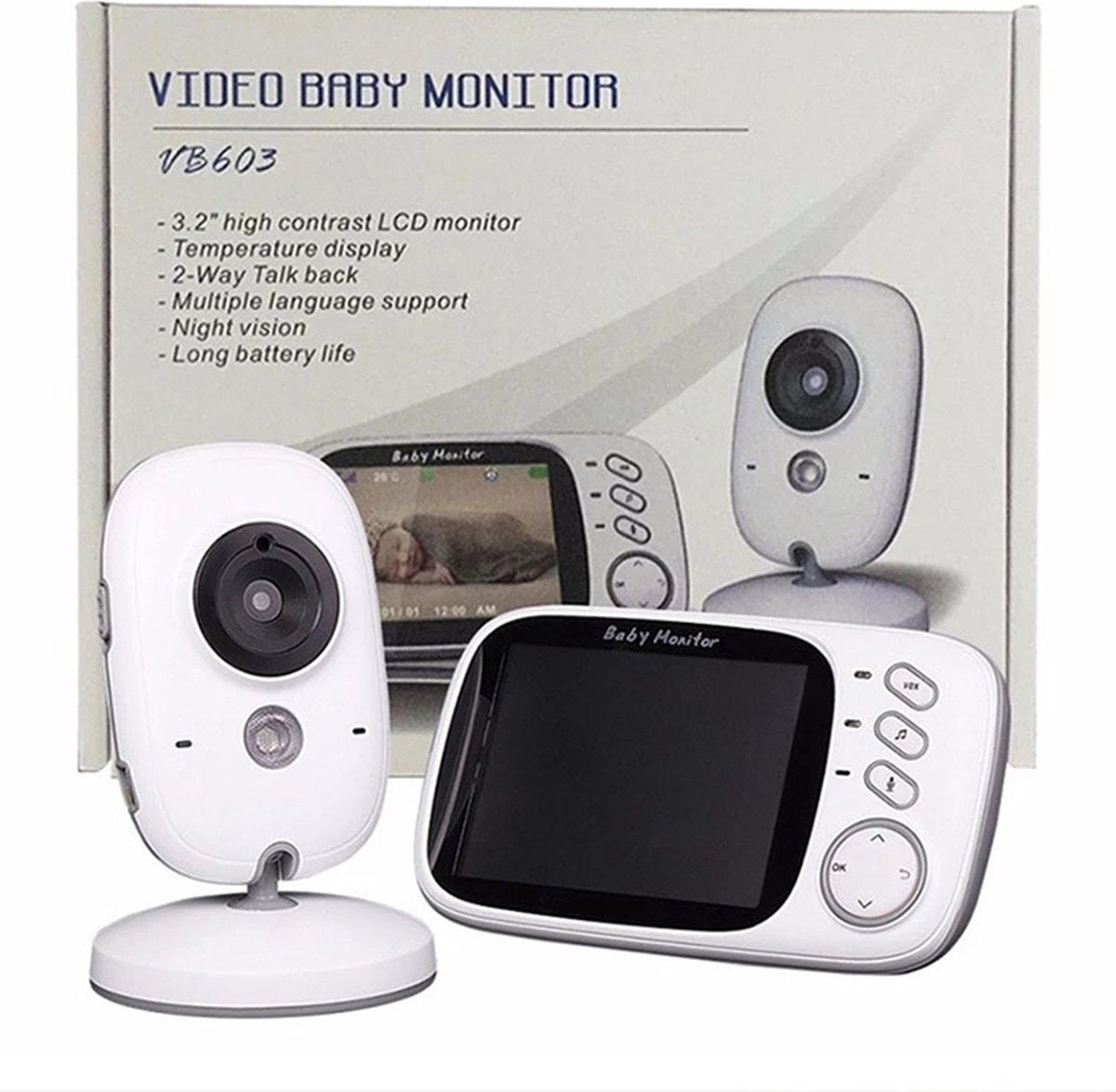 VB603 Babyfoon met camera | Babyfoons | Babyfoon met kleurenmonitor | Bestverkochte Babyfoons | Wifi Babyfoon Monitor | Monitor