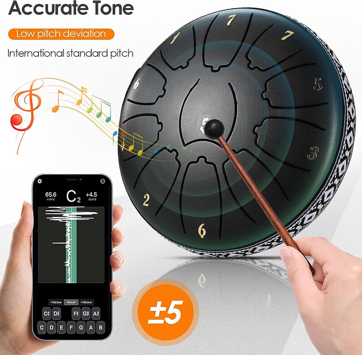 Tongue Drum - Handpan - Tongue Drum 11 Tonen - Muziekinstrumenten - Tongtrommel - Handpan drum