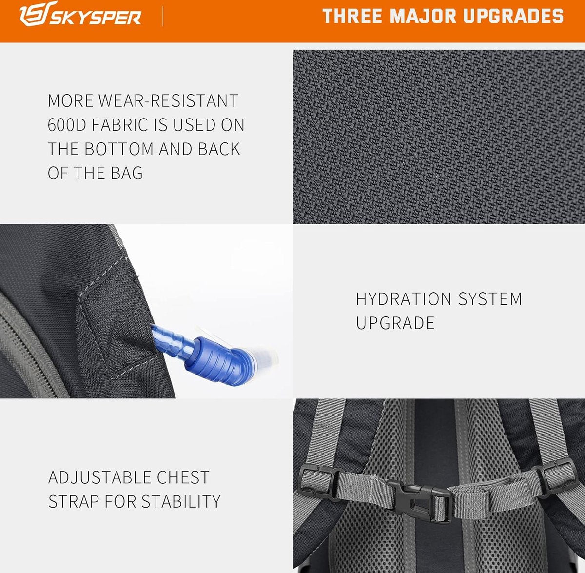 Wandelrugzak voor heren, 30 liter, trekkingrugzak, waterdicht, reisrugzak, multifunctionele campingrugzak, dagrugzak, opvouwbaar, lichtgewicht outdoor dagrugzak, 30l