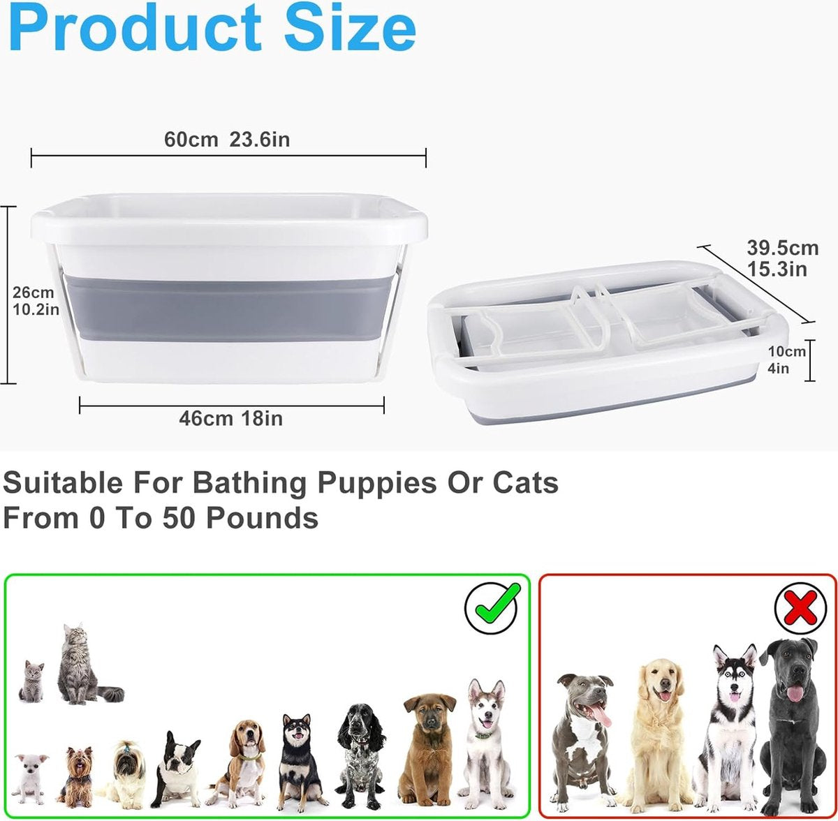 Dog Bath - Dog Swimming Pool - Bath for Dogs - Small Dog Bath - Animal Bath - Animal Swimming Pool - Swimming Pool for Dogs - Dog Cooling