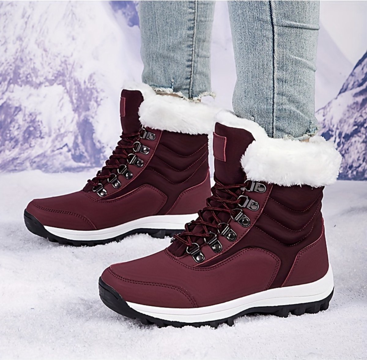 Snowboots - Sneeuwschoenen - Sneeuwboots - Dames - Wintersport - Ski - Skigadgets - EU39.5 - Zwart