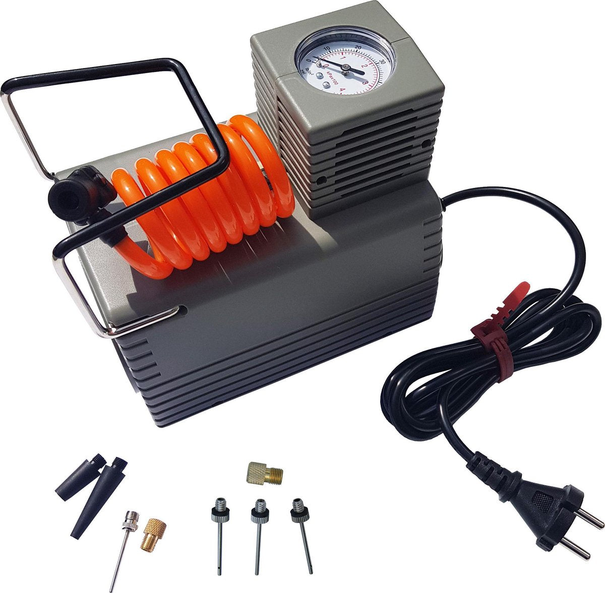 Electric Ball Pump Air Compressor 220~240V + Extra Needle Nipple Set 3 pieces