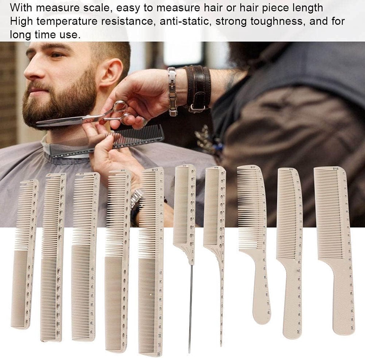 Comb set -Professional Styling Comb Set, 10Pcs
